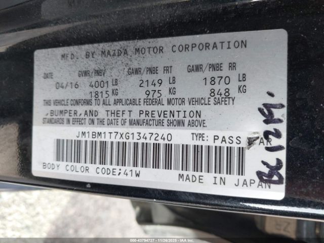 2016 MAZDA MAZDA3 JM1BM1T7XG1347240 Photo 8