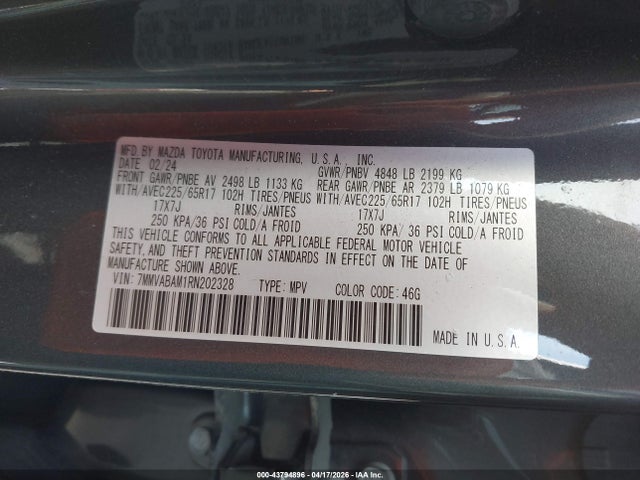 7MMVABAM1RN202328 Mazda Cx-50 2.5 S Select