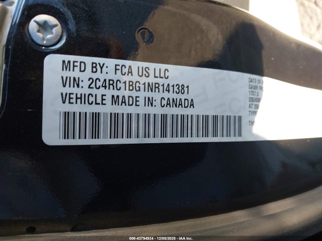 2022 CHRYSLER PACIFICA 2C4RC1BG1NR141381 Photo 8