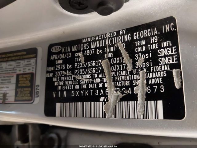 2014 KIA SORENTO 5XYKT3A64EG453673 Photo 8