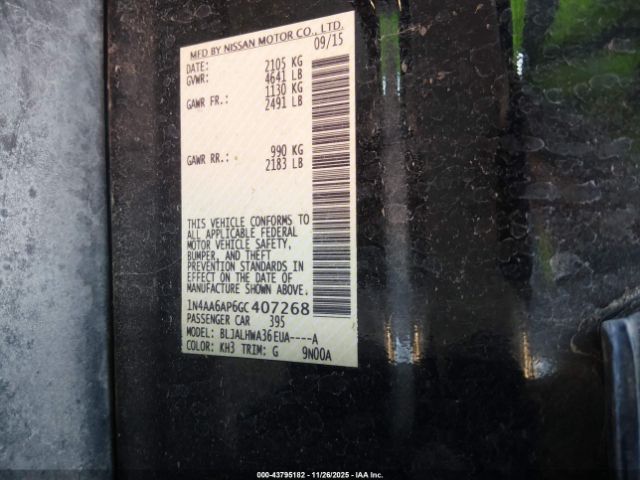 2016 NISSAN MAXIMA 1N4AA6AP6GC407268 Photo 8