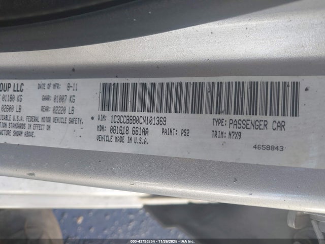 2012 CHRYSLER 200 1C3CCBBB0CN101369 Photo 8