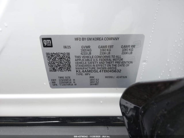 KL4AMDSL4TB045632 Buick Encore Gx Sport Touring Fwd