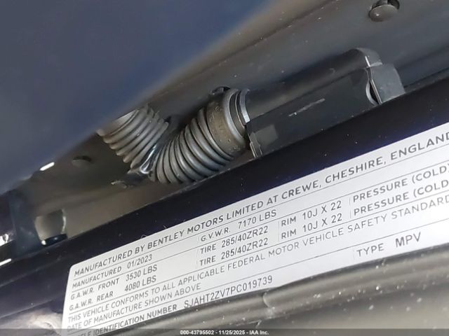 2023 BENTLEY BENTAYGA SJAHT2ZV7PC019739 Photo 8