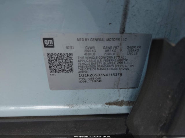 2022 CHEVROLET BOLT EUV 1G1FZ6S07N4115378 Photo 8