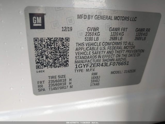 2020 CADILLAC XT4 1GYFZER43LF076651 Photo 8