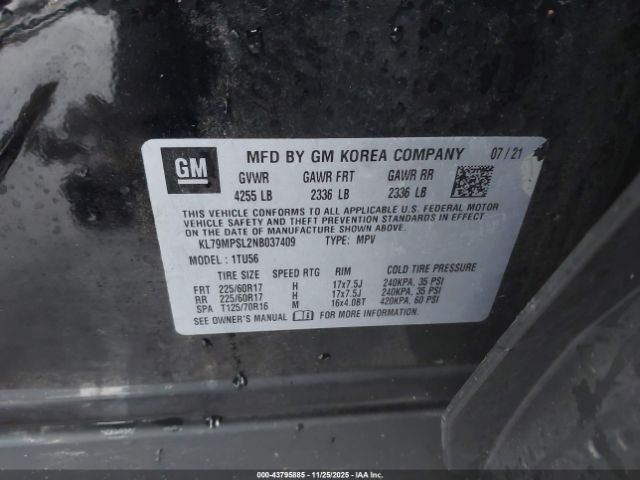 2022 CHEVROLET TRAILBLAZER KL79MPSL2NB037409 Photo 8