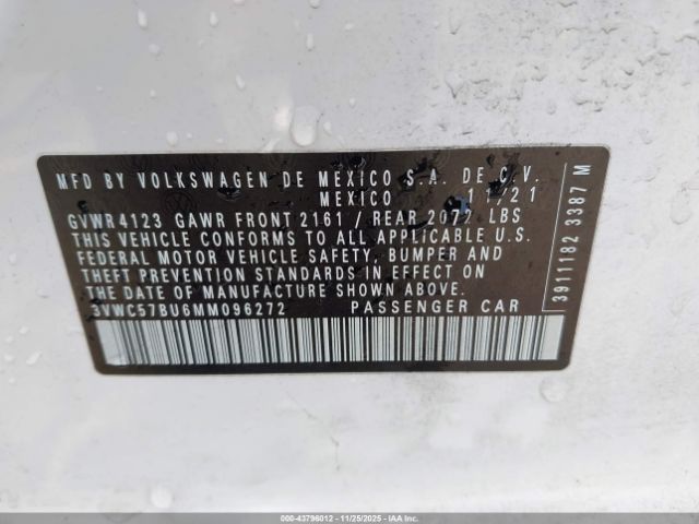2021 VOLKSWAGEN JETTA 3VWC57BU6MM096272 Photo 8