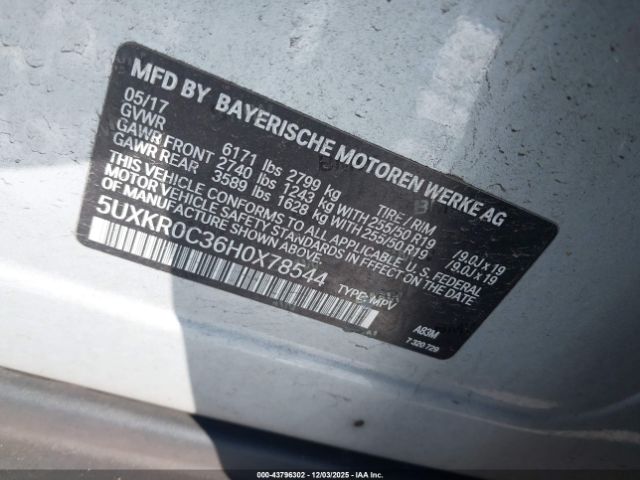 2017 BMW X5 5UXKR0C36H0X78544 Photo 8