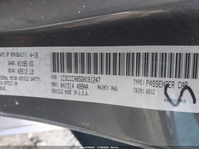 2016 CHRYSLER 200 1C3CCCAB5GN181247 Photo 8