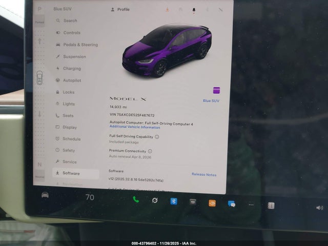 2025 TESLA MODEL X 7SAXCDE52SF467672 Photo 6