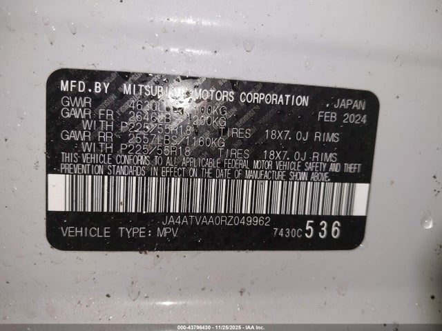 2024 MITSUBISHI ECLIPSE CROSS JA4ATVAA0RZ049962 Photo 8