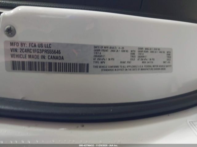 2023 CHRYSLER PACIFICA 2C4RC1FG3PR555646 Photo 8