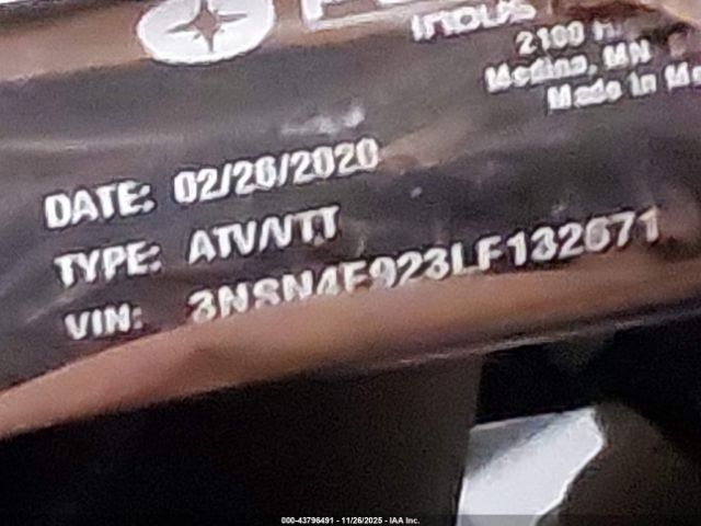 2020 POLARIS RZR 3NSN4E923LF132671 Photo 9