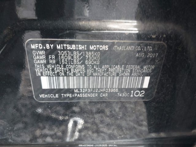 2018 MITSUBISHI MIRAGE G4 ML32F3FJ2JHF03966 Photo 8