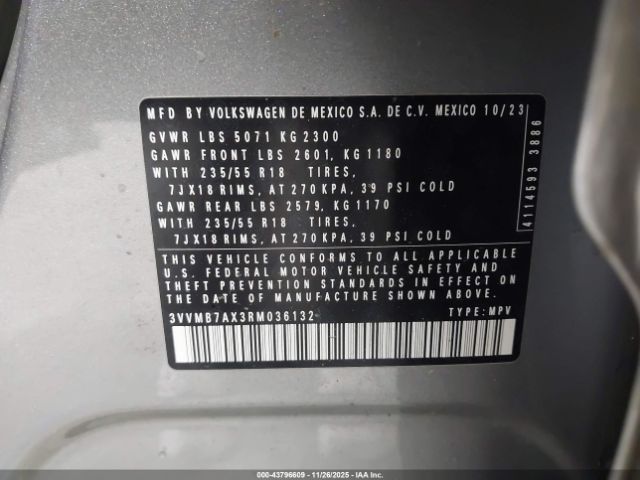 2024 VOLKSWAGEN TIGUAN 3VVMB7AX3RM036132 Photo 8