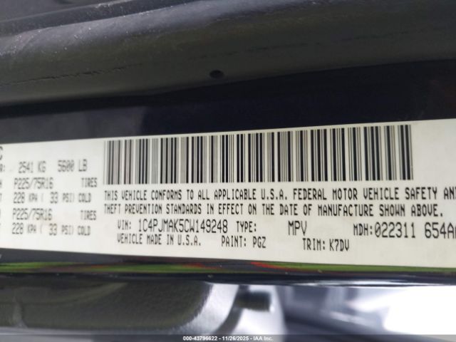 2012 JEEP LIBERTY 1C4PJMAK5CW149248 Photo 8