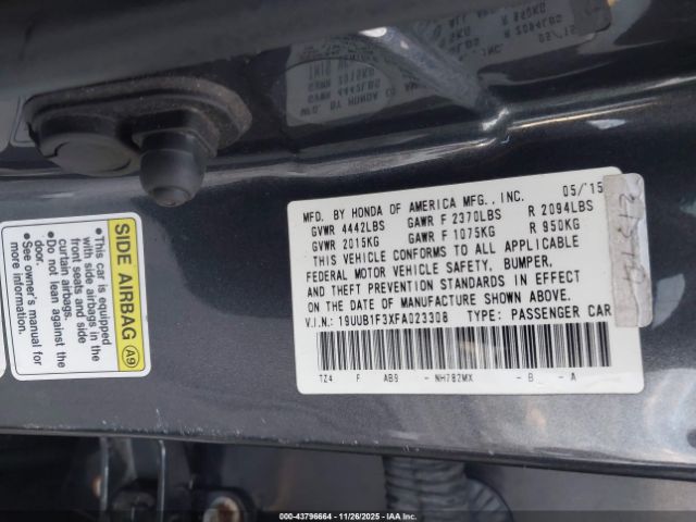 2015 ACURA TLX 19UUB1F3XFA023308 Photo 8