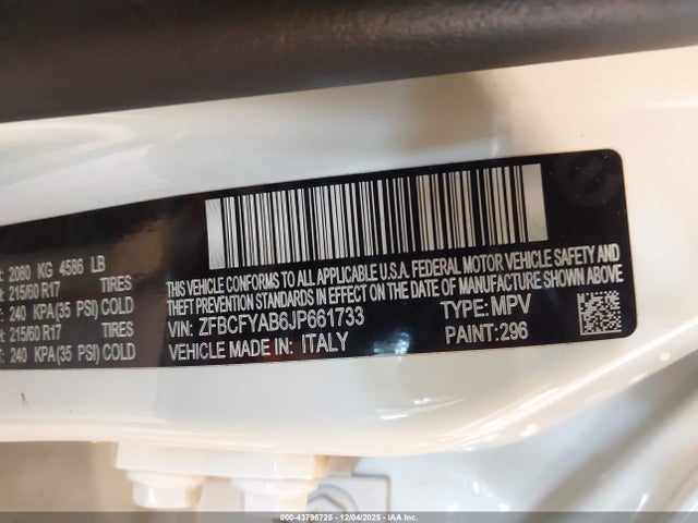 2018 FIAT 500X ZFBCFYAB6JP661733 Photo 8