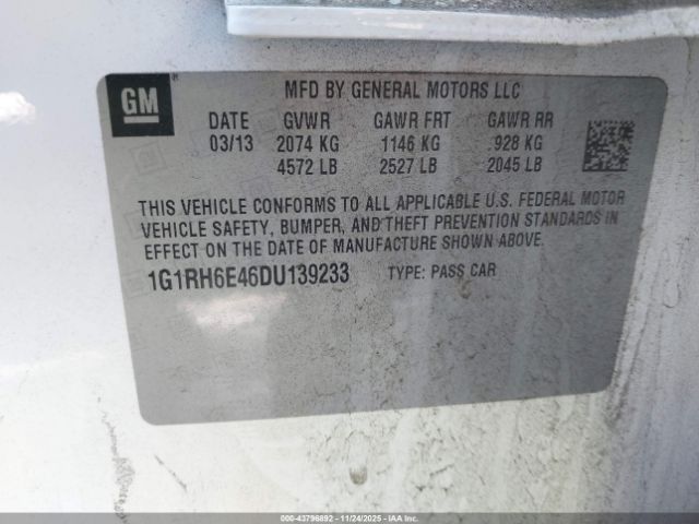 2013 CHEVROLET VOLT 1G1RH6E46DU139233 Photo 8