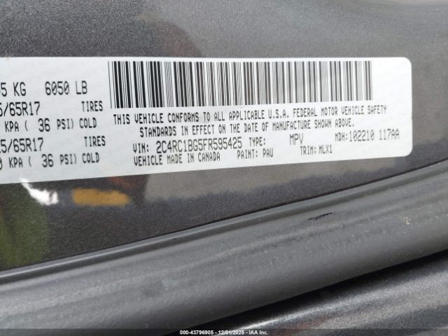 2015 CHRYSLER TOWN & COUNTRY 2C4RC1BG5FR595425 Photo 8