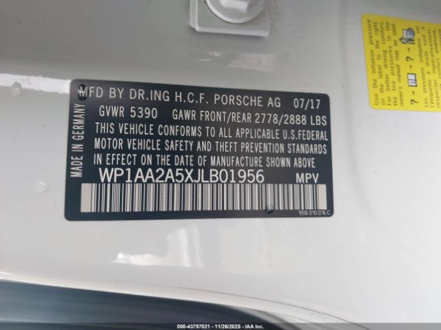 2018 PORSCHE MACAN WP1AA2A5XJLB01956 Photo 8