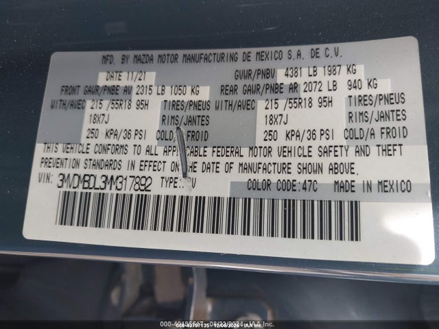 2021 MAZDA CX-30 3MVDMBDL3MM317892 Photo 8