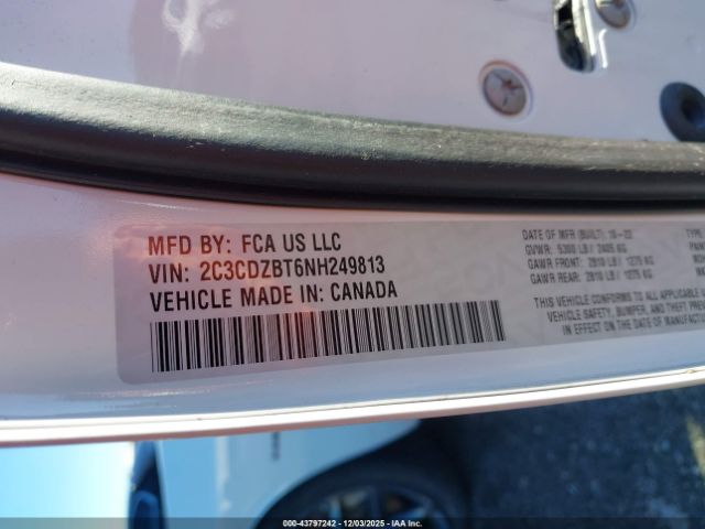 2022 DODGE CHALLENGER 2C3CDZBT6NH249813 Photo 8