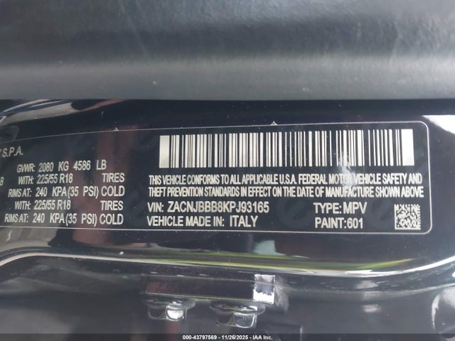 2019 JEEP RENEGADE ZACNJBBB8KPJ93165 Photo 8