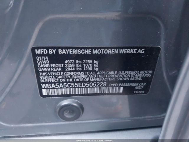 2014 BMW 528I WBA5A5C55ED505228 Photo 8