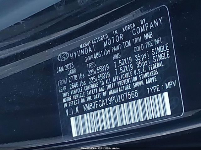 2023 HYUNDAI TUCSON HYBRID KM8JFCA13PU107568 Photo 8