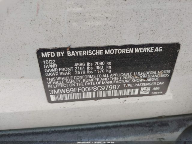 2023 BMW 330I 3MW69FF00P8C97987 Photo 8
