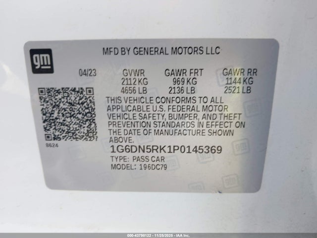 2023 CADILLAC CT5 1G6DN5RK1P0145369 Photo 8