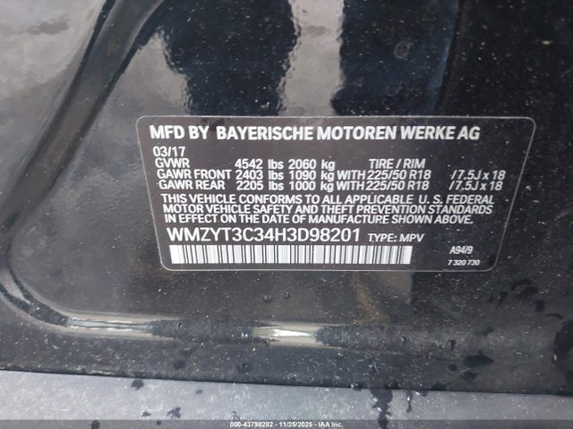 2017 MINI COUNTRYMAN WMZYT3C34H3D98201 Photo 8