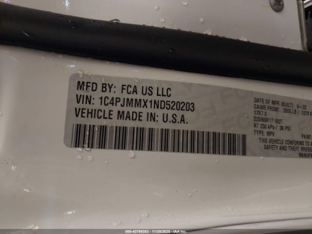 2022 JEEP CHEROKEE 1C4PJMMX1ND520203 Photo 8