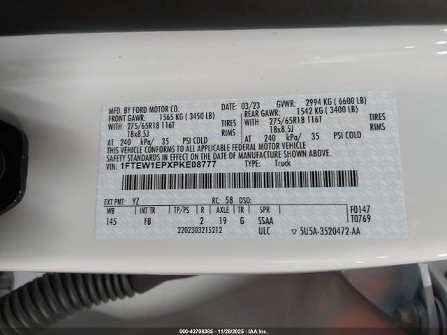 2023 FORD F-150 1FTEW1EPXPKE08777 Photo 8