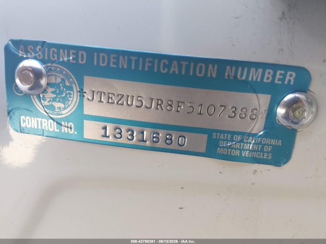 Toyota 4RUNNER SR5 2015 JTEZU5JR8F5107388 Image 9