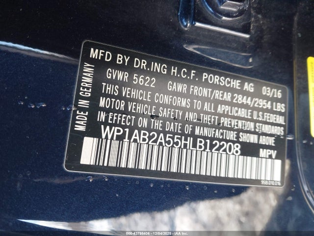 2017 PORSCHE MACAN WP1AB2A55HLB12208 Photo 8