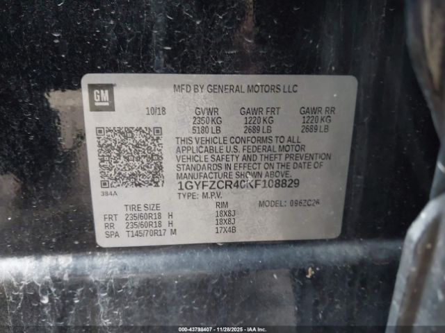 2019 CADILLAC XT4 1GYFZCR40KF108829 Photo 8