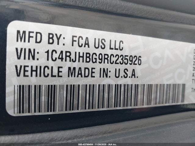 1C4RJHBG9RC235926 Jeep Grand Cherokee Limited 4x4