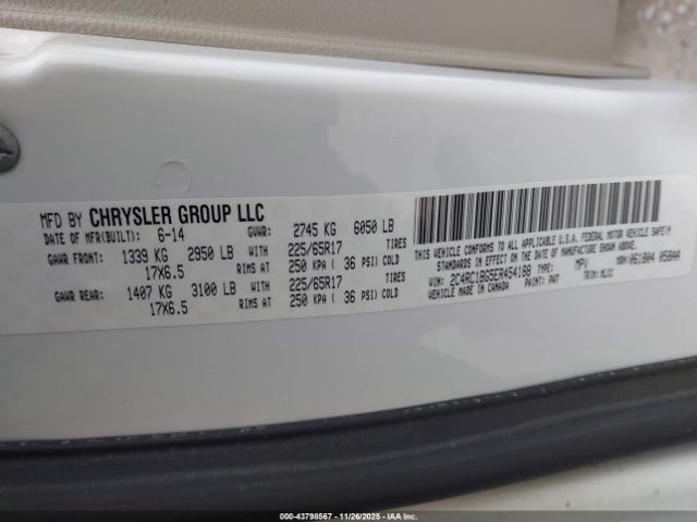 2014 CHRYSLER TOWN & COUNTRY 2C4RC1BG5ER454188 Photo 8