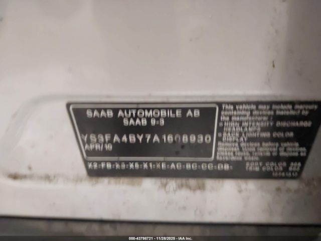 2010 SAAB 9-3 YS3FA4BY7A1608930 Photo 8