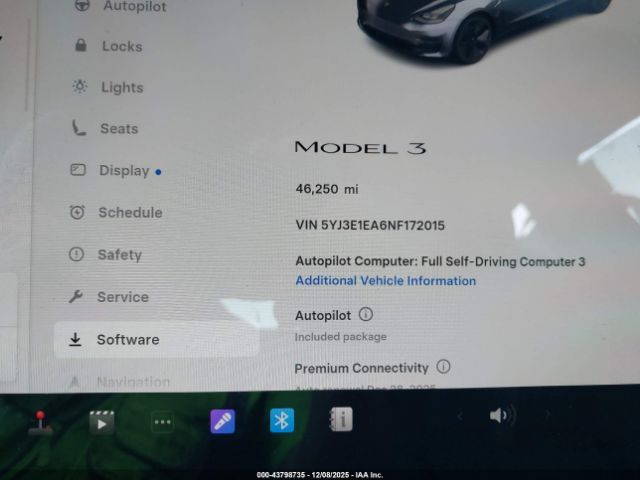 2022 TESLA MODEL 3 5YJ3E1EA6NF172015 Photo 6