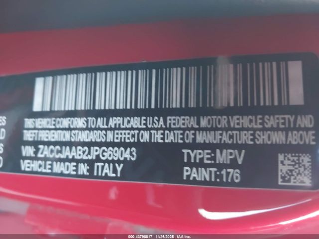 2018 JEEP RENEGADE ZACCJAAB2JPG69043 Photo 8