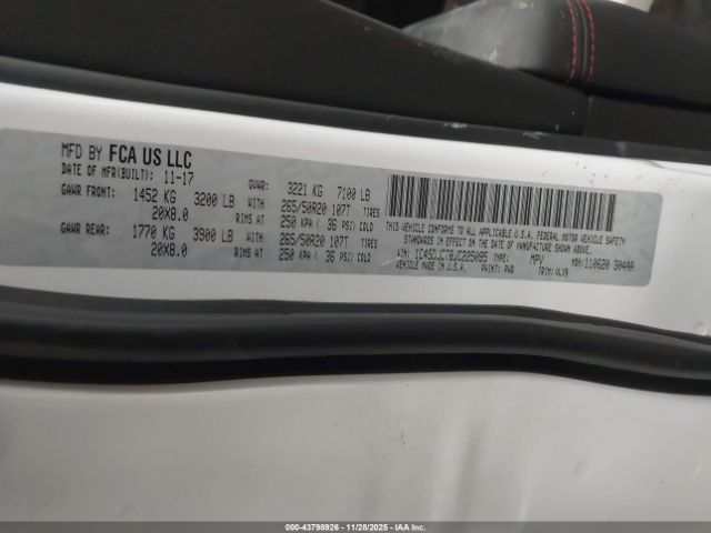 2018 DODGE DURANGO 1C4SDJCT8JC225095 Photo 8