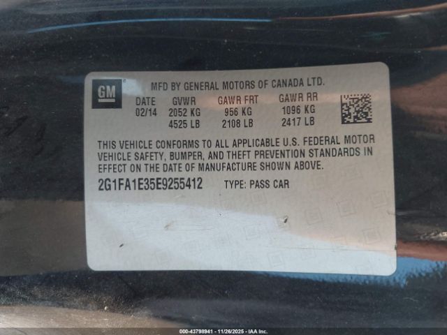 2014 CHEVROLET CAMARO 2G1FA1E35E9255412 Photo 8