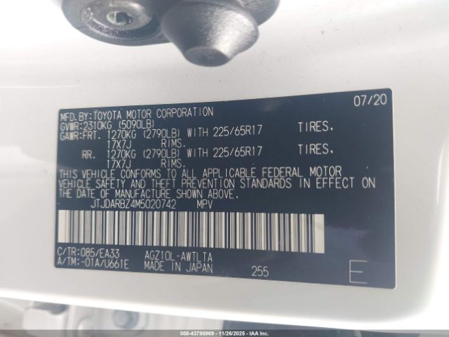 2021 LEXUS NX 300 JTJDARBZ4M5020742 Photo 8