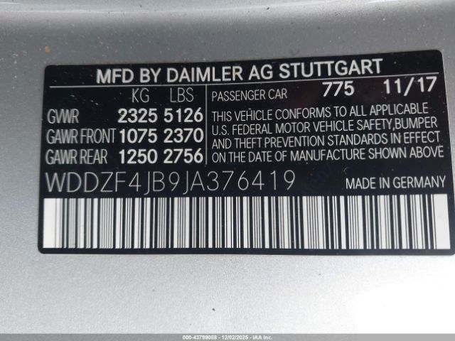 2018 MERCEDES-BENZ E 300 WDDZF4JB9JA376419 Photo 8