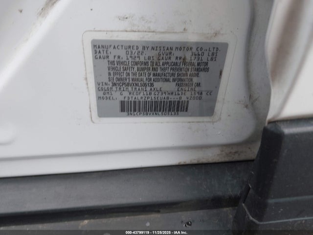 Nissan KICKS S 2022 3N1CP5BVXNL505135 Image 9