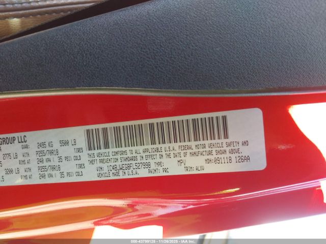 2015 JEEP WRANGLER UNLIMITED 1C4BJWEG8FL527998 Photo 8